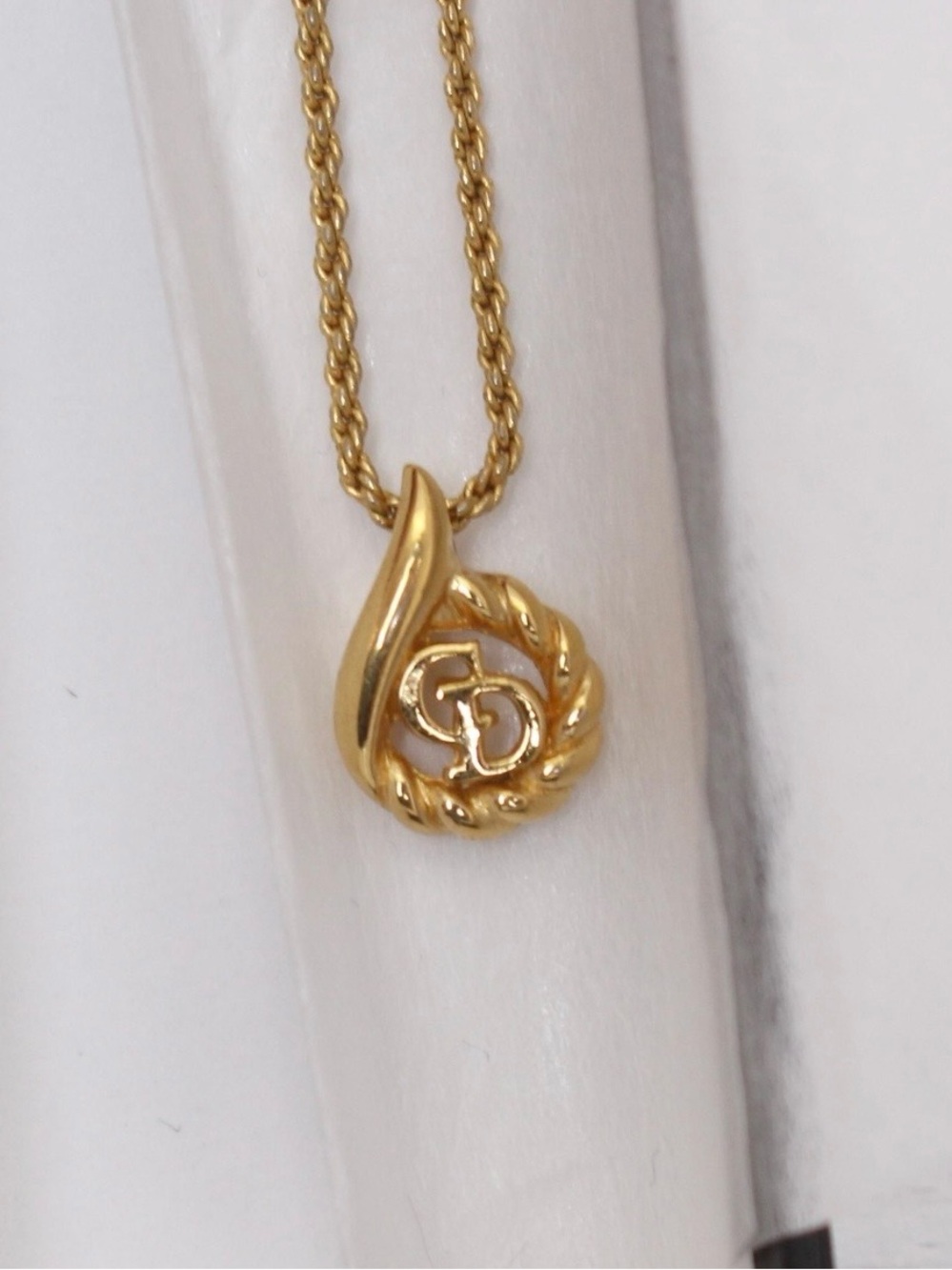 Dior CD Gold Necklace